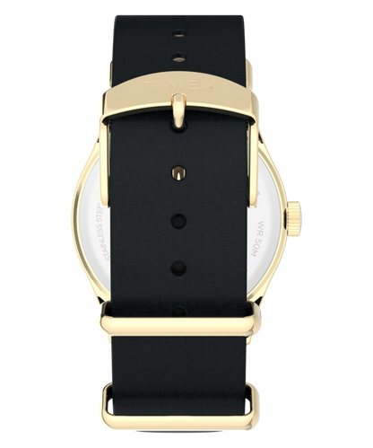 Timex Weekender New England 34mm Leather Strap Watch