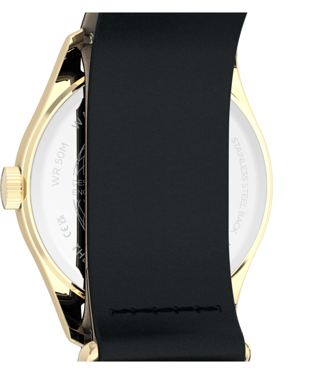 Timex Weekender New England 34mm Leather Strap Watch