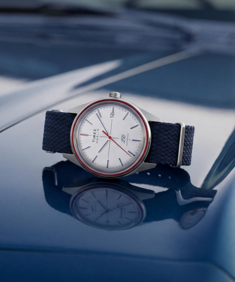 Marlin Jet Automatic America 250 38mm Fabric Strap Watch