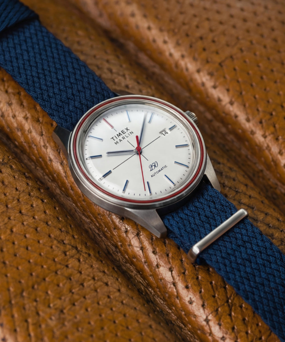 Marlin Jet Automatic America 250 38mm Fabric Strap Watch
