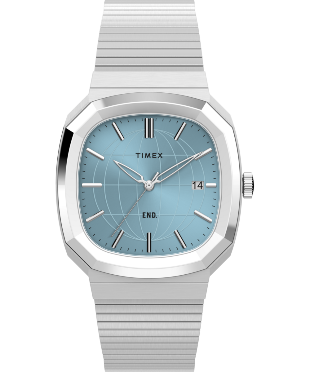 END. x Timex 1981 Reissue Inspired 35mm Stainless Steel Bracelet Watch