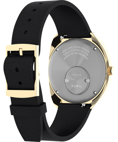 Q Timex 1972 Reissue 39mm Leather Strap Watch
