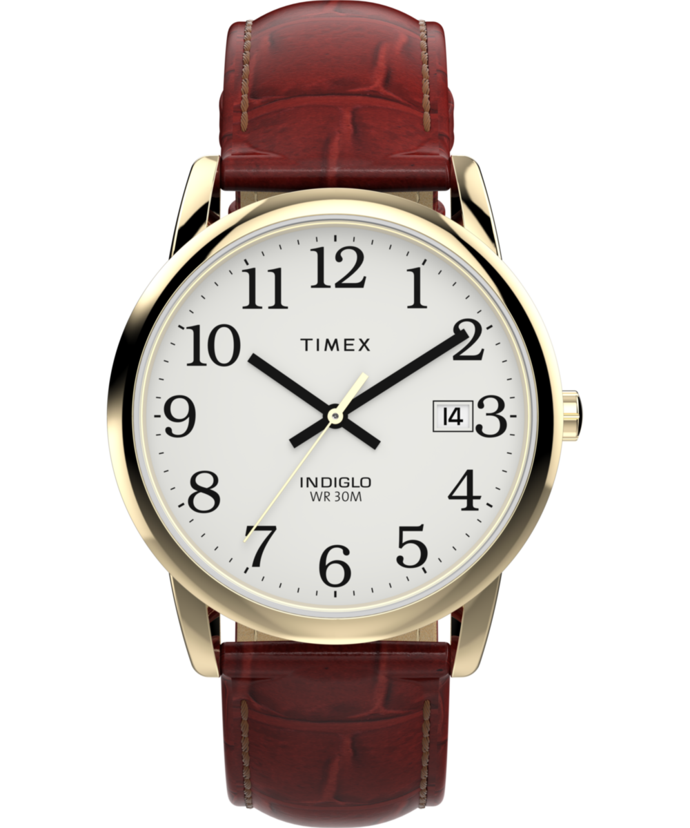 Easy Reader 35mm Leather Strap Watch