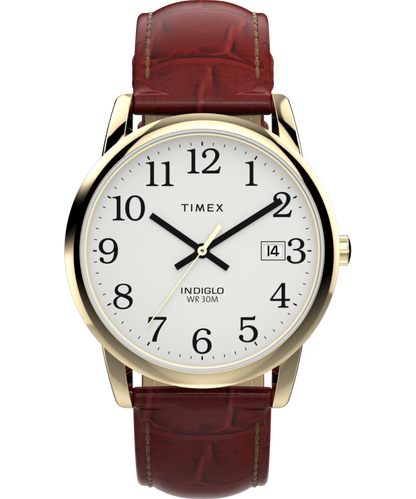 Easy Reader 35mm Leather Strap Watch