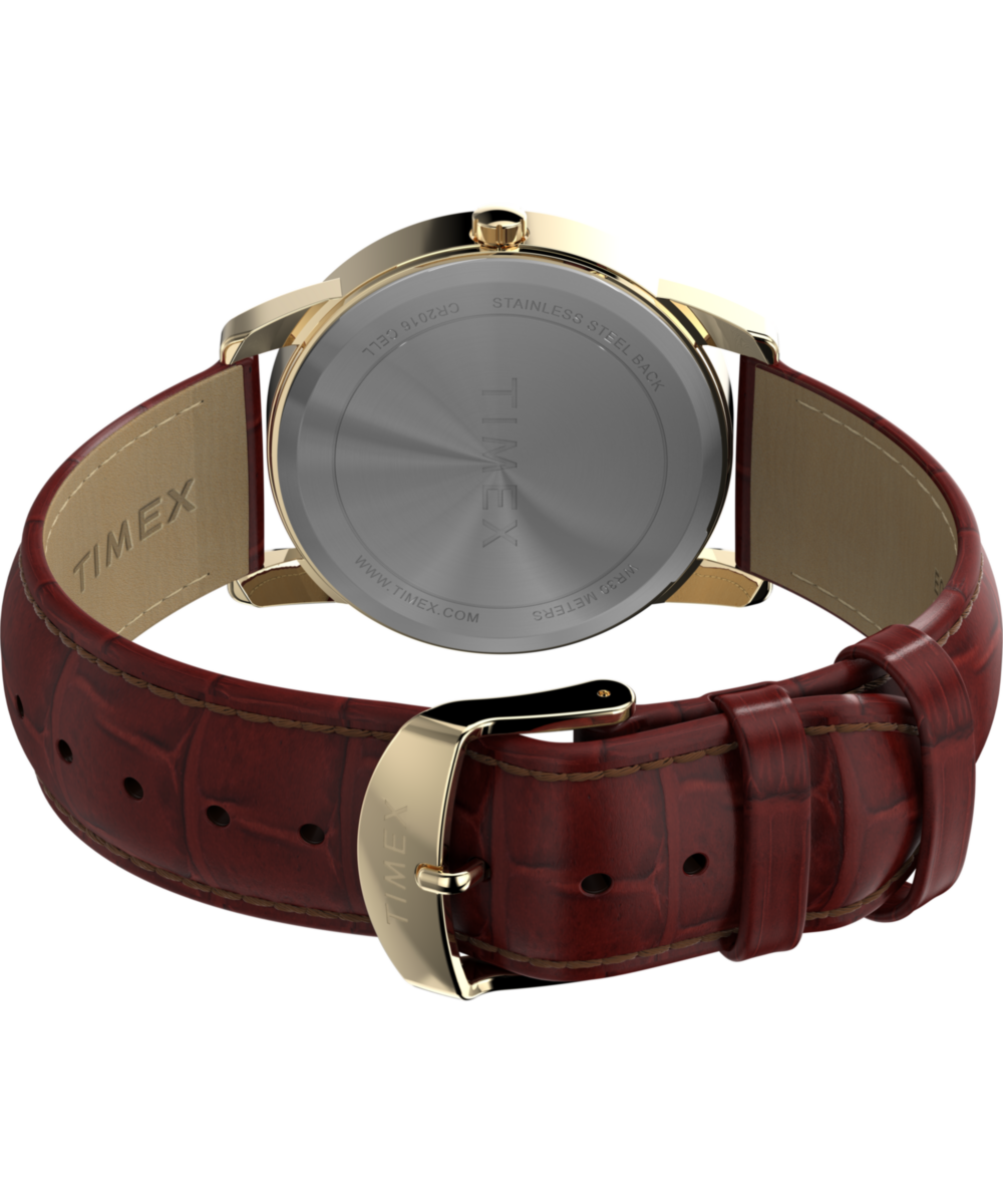 Easy Reader 35mm Leather Strap Watch