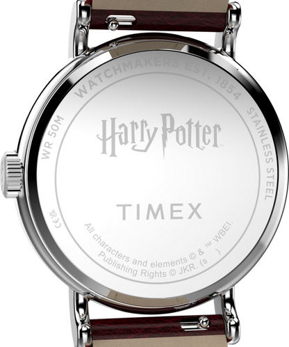 Harry Potter x Timex Weekender Platform 9 3/4 37mm Leather Strap Watch