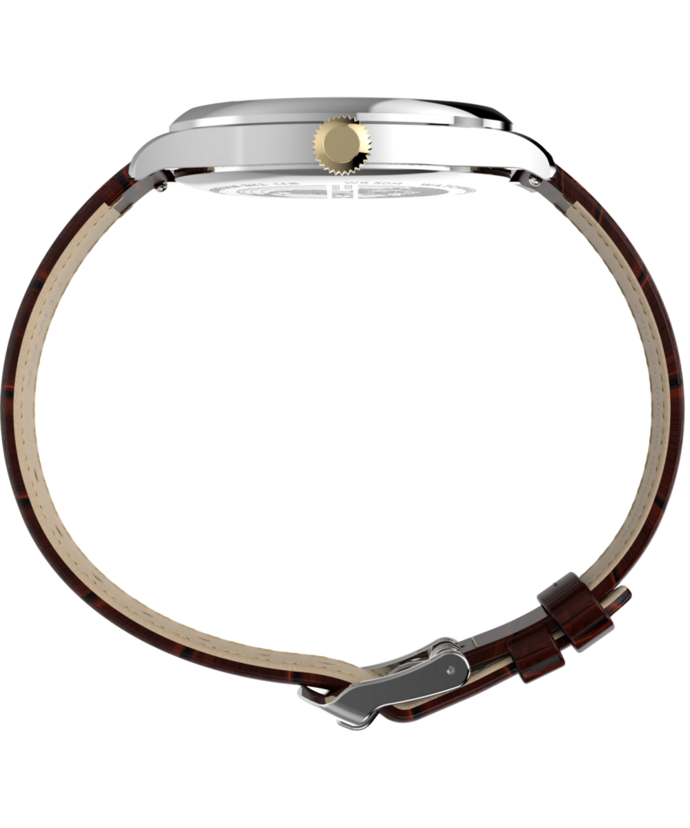 Waterbury Classic Sub-Second 39mm Leather Strap Watch