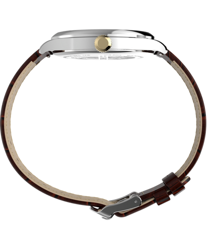 Waterbury Classic Sub-Second 39mm Leather Strap Watch