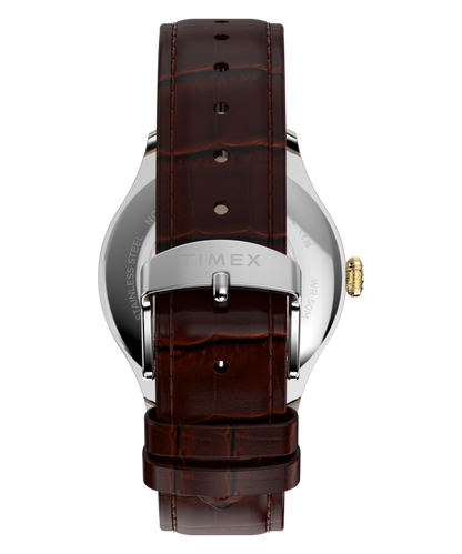 Waterbury Classic Sub-Second 39mm Leather Strap Watch