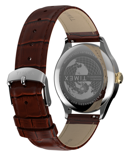 Waterbury Classic Sub-Second 39mm Leather Strap Watch