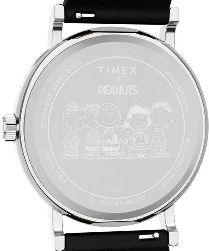 Peanuts x Timex Weekender Snoopy Dancing 38mm Leather Strap Watch