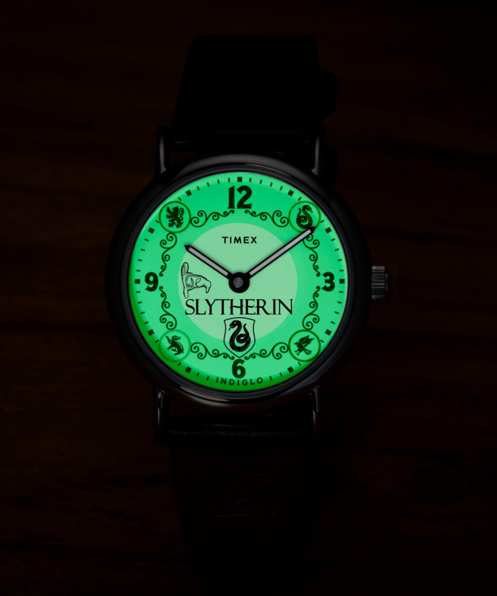 Harry Potter x Timex Weekender Slytherin House 38mm Leather Strap Watc