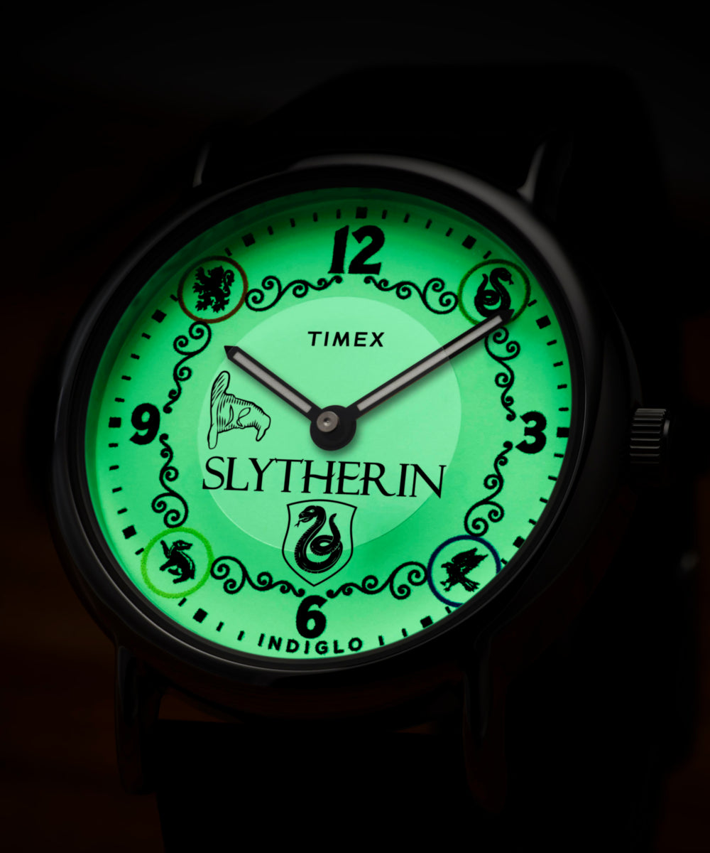 Harry Potter x Timex Weekender Slytherin House 38mm Leather Strap Watc