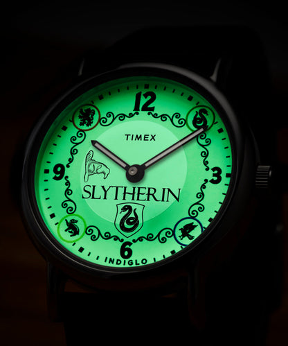 Harry Potter x Timex Weekender Slytherin House 38mm Leather Strap Watc