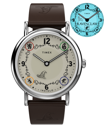 Harry Potter x Timex Weekender Ravenclaw House 38mm Leather Strap Watc