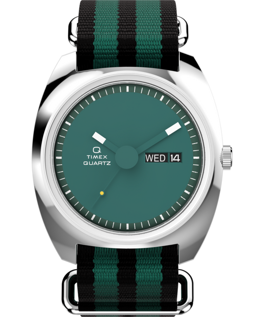 Q Timex 1975 Enigma 37mm Fabric Strap Watch